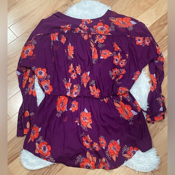 Free People 🌺 Tuscan Dreams Tunic Blouse - Picture 9 of 10